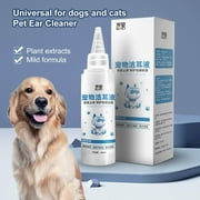 Taolixe 100ml Pet Ear Cleaner Anti-Ichy Refresh Odor Quick Absorption Cat Ear Wax Wash Cleaner for Household